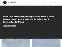 Tablet Screenshot of haynesmusic.com